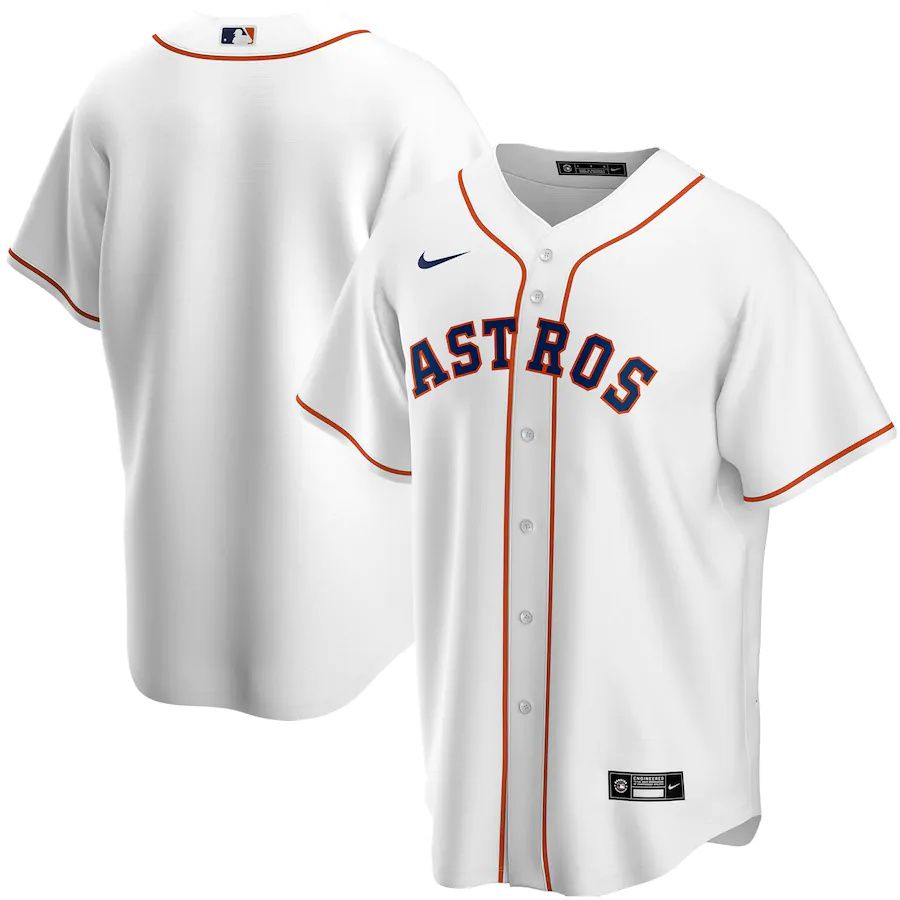 Mens Houston Astros Nike White Home Replica Team MLB Jerseys